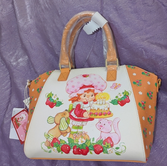 Loungefly Handbags - Loungefly Strawberry Shortcake & Friends Satchel Bag Purse New With Tags!